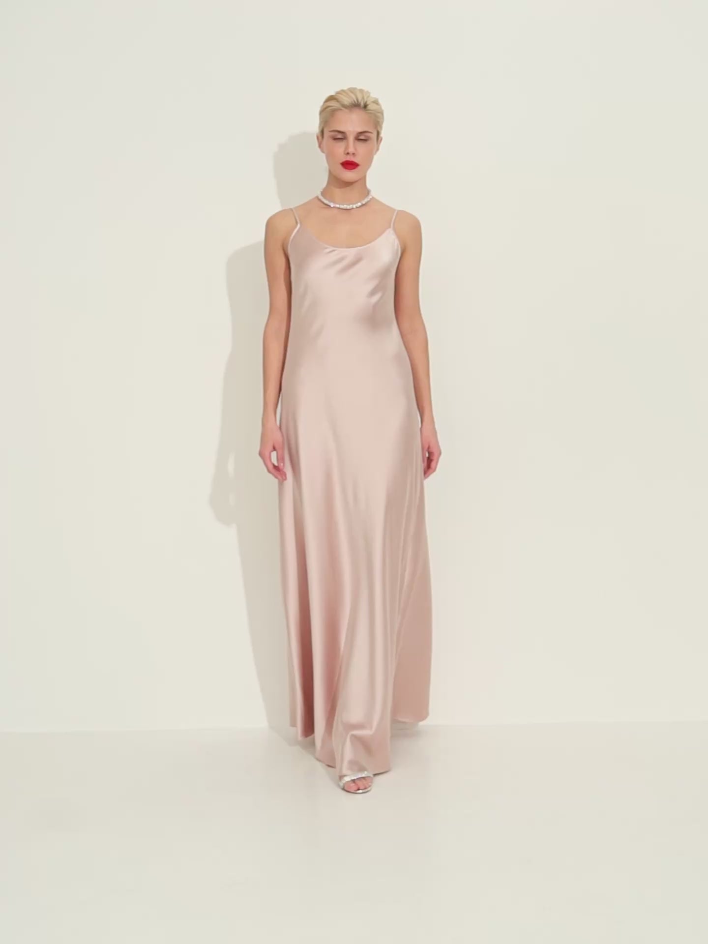 slim fit dress slacks Milla Womens Boudoir Silk Slip Dress