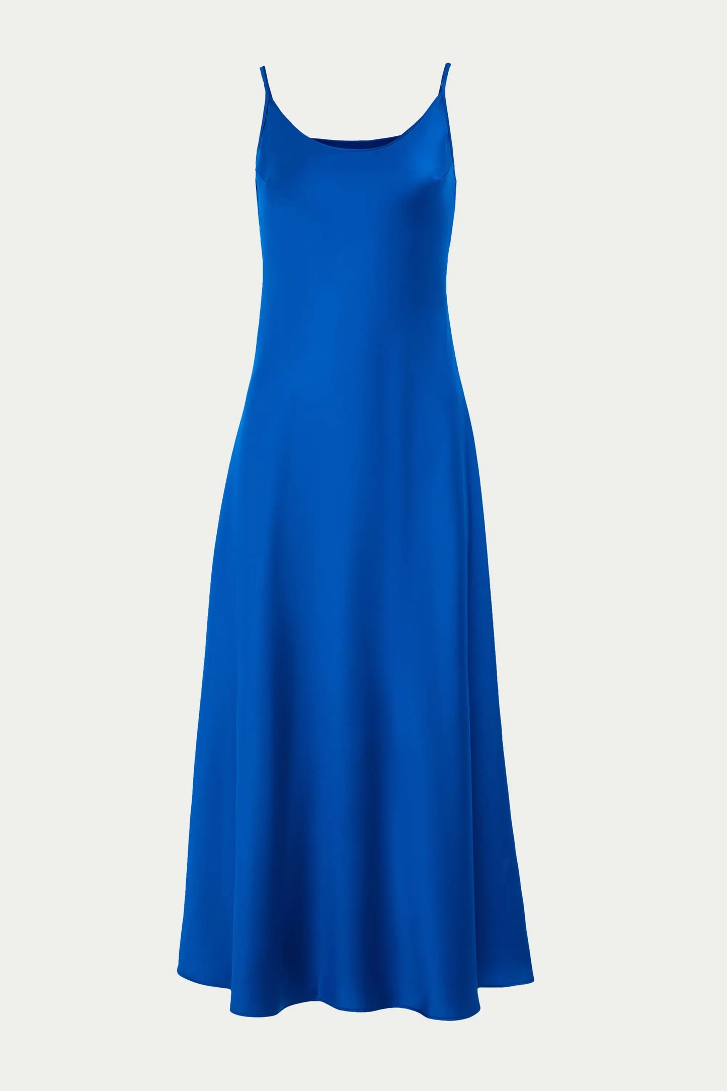 Royal blue midi satin slip dress ’Majestic’