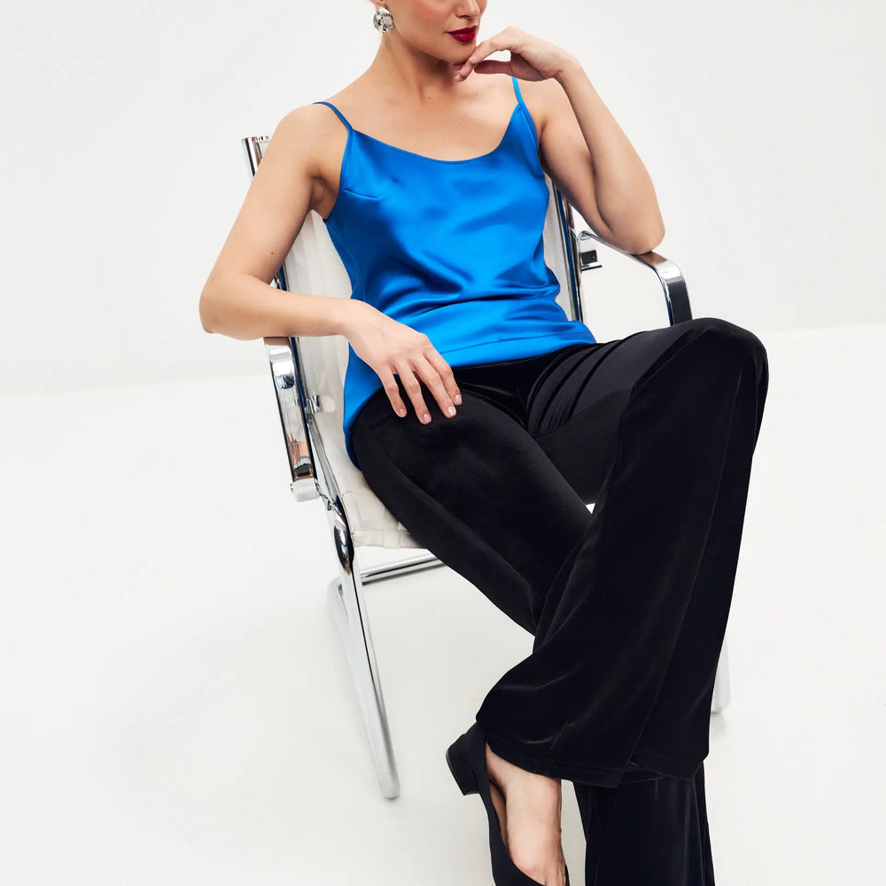 Blue Satin Camisole ’Luminous’