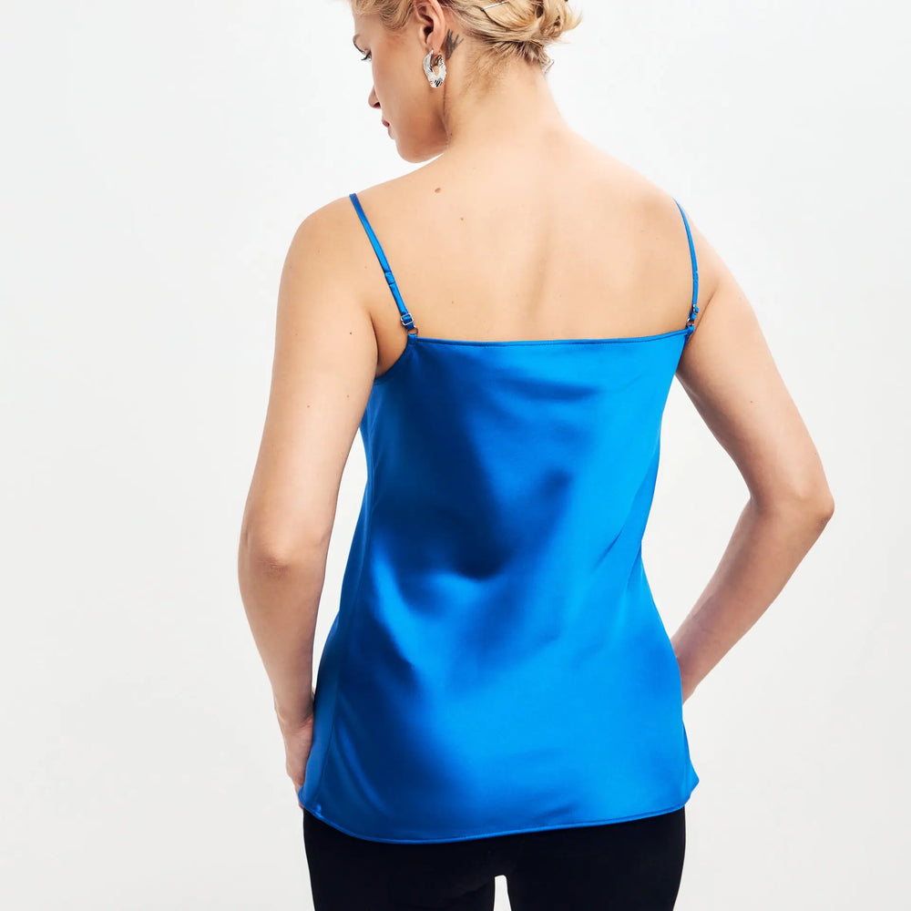 
                  
                    Blue Satin Camisole ’Luminous’
                  
                