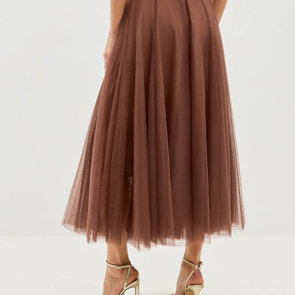 
                  
                    Brown Tulle midi skirt ’Ballerina’ - Ballet-Inspired
                  
                