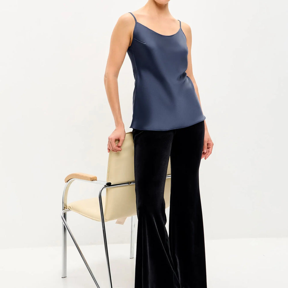 Navy blue Satin Camisole ’Luminous’