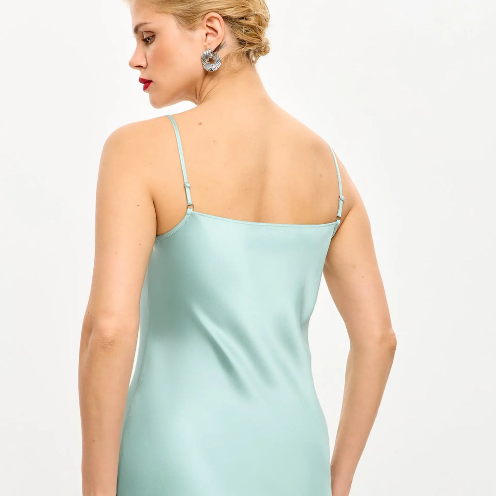 
                  
                    Pistache Satin Camisole ’Luminous’
                  
                