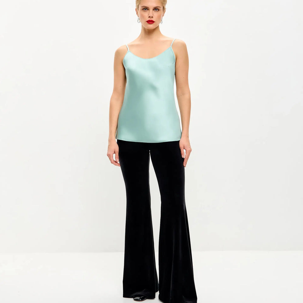 Pistache Satin Camisole ’Luminous’