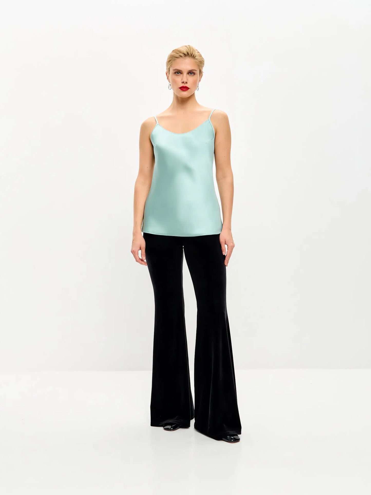 Pistache Satin Camisole ’Luminous’