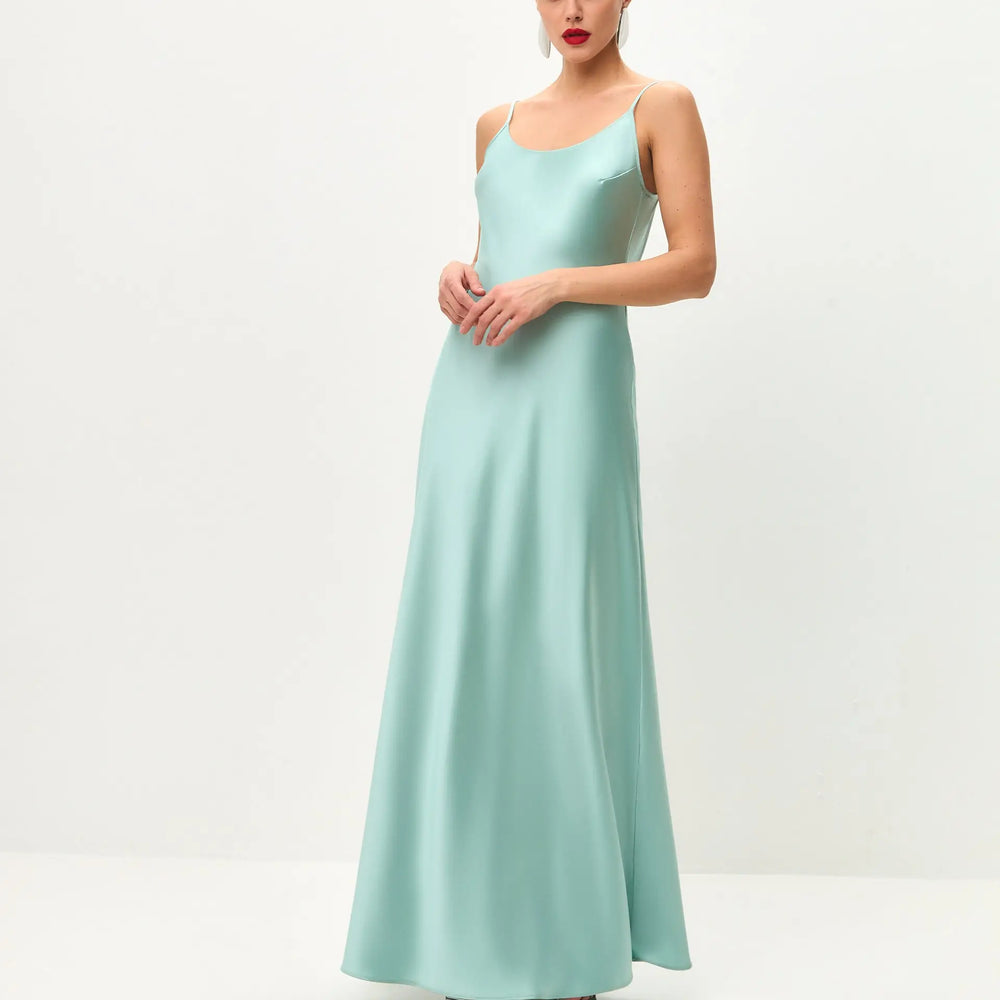 Green slip dress Serena Silueta Green slip dress Serena Silueta